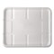 Eco-Products 10.52 in. x 8.5 in. x 0.5 in. Sugarcane Fiber Meat and Produce Food Trays - White (300/Carton)